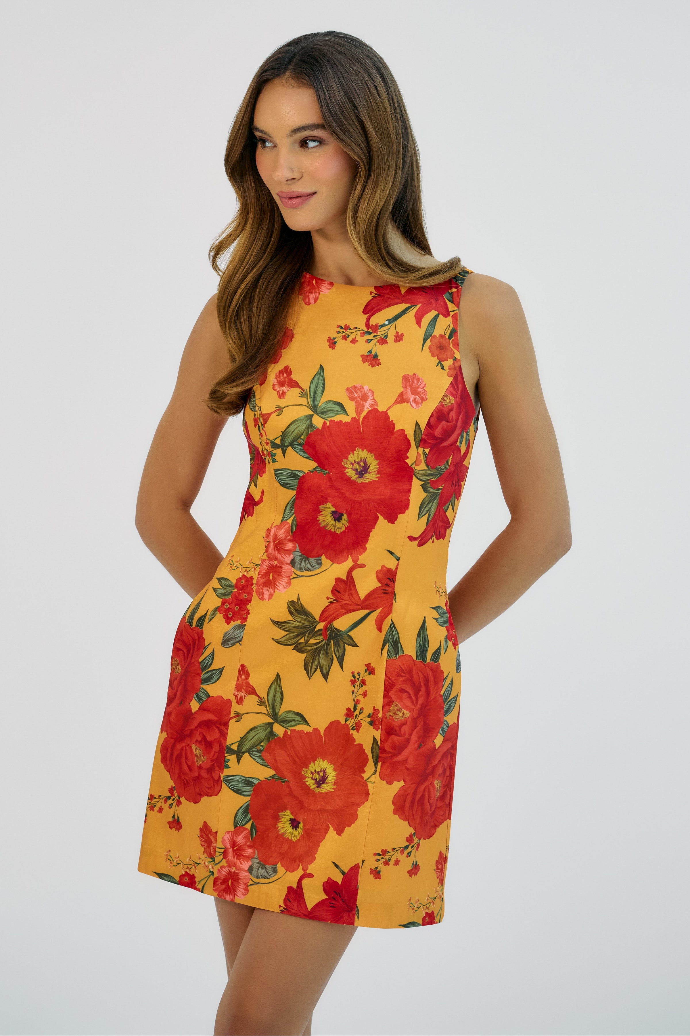 ren dress Yellow/Multi Romantic Spanish Floral / XXS