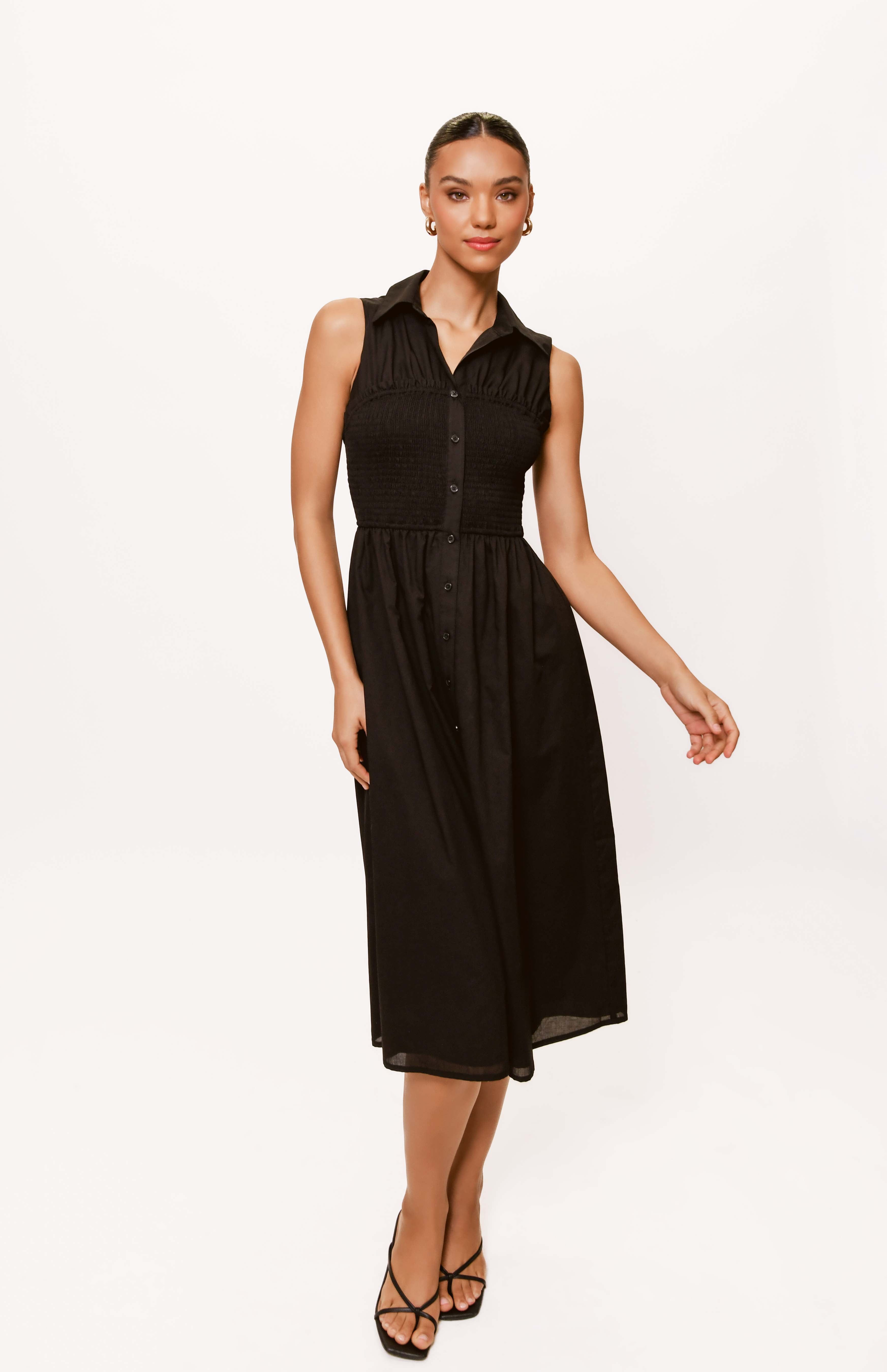 Deuxième Class resort dress Corsica Sundress in Indigo Orchard Road – MIRTH