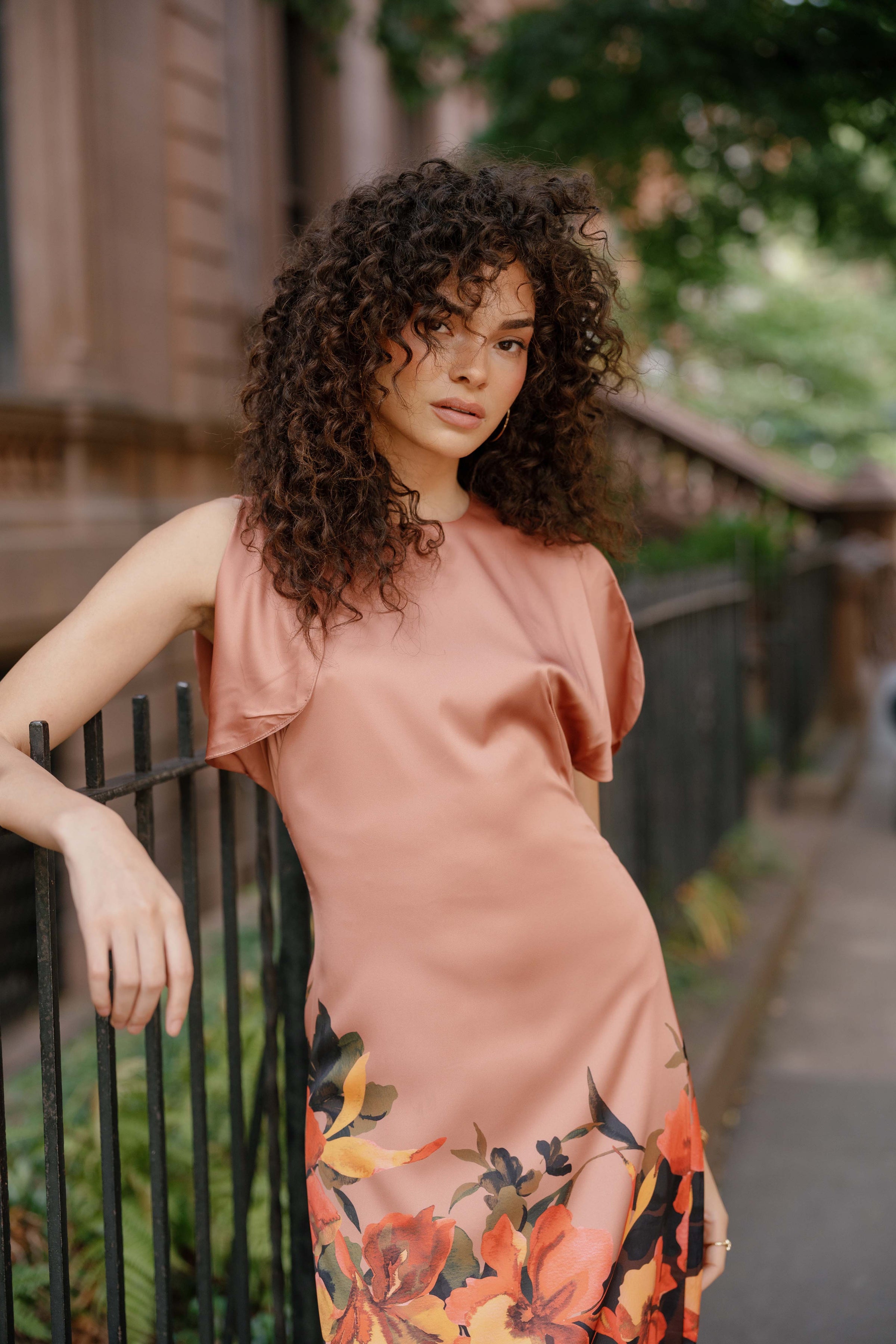 hutch orange dress elena dress Hutch