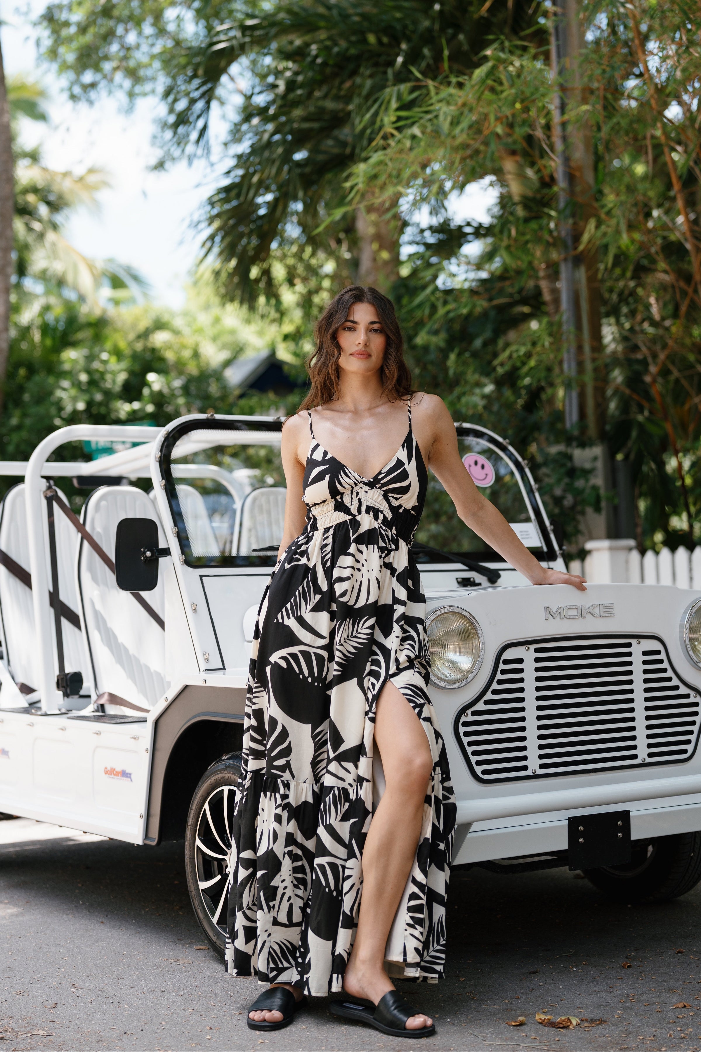 hutch design dress Floral Dresses this maxi is featured in a shiny fabrication and flattering drop Gowns Hutch